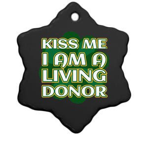 Me I'm A Living Donor St. Patrick's Organ Donor Ceramic Star Ornament