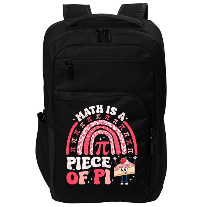 Math is a Piece of Pie Pi Day Pi 3.14 Symbol Funny Math Pun Impact Tech Backpack