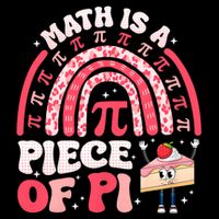 Math is a Piece of Pie Pi Day Pi 3.14 Symbol Funny Math Pun 16 in Basic Backpack