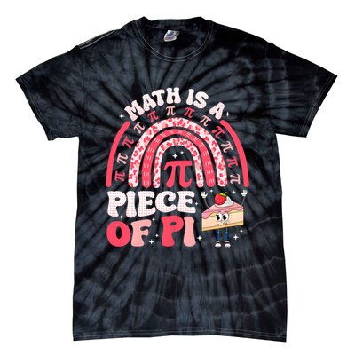 Math is a Piece of Pie Pi Day Pi 3.14 Symbol Funny Math Pun Tie-Dye T-Shirt