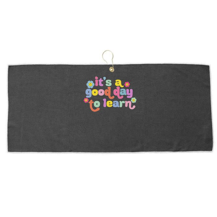  Motivational It's A Good Day To Learn Teacher Large Microfiber Waffle Golf Towel