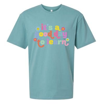  Motivational It's A Good Day To Learn Teacher Sueded Cloud Jersey T-Shirt