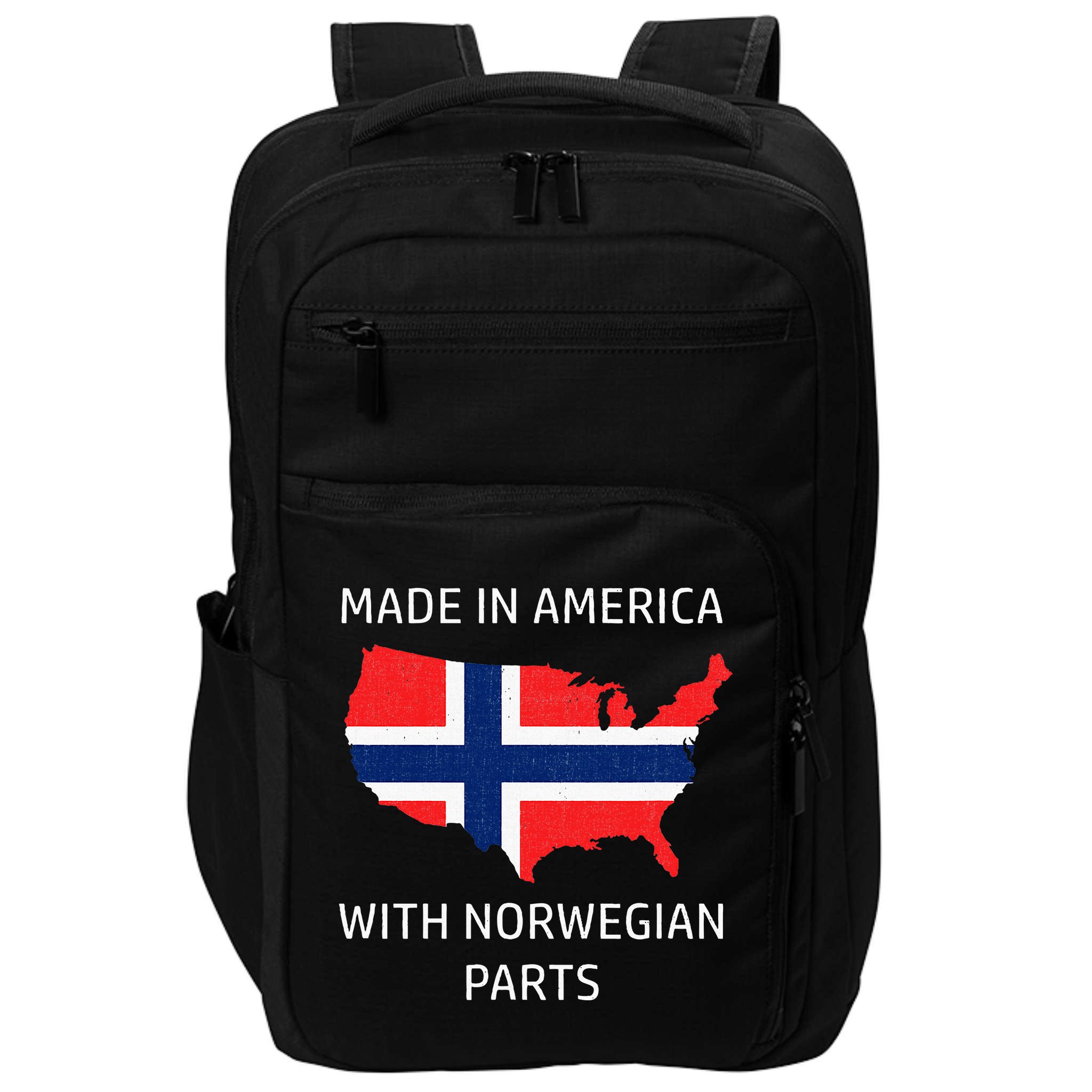 Made In America With Norwegian Parts Norway And Usa Impact Tech Backpack