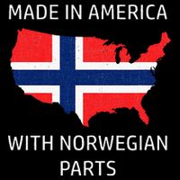 Made In America With Norwegian Parts Norway And Usa Wool Snapback Cap