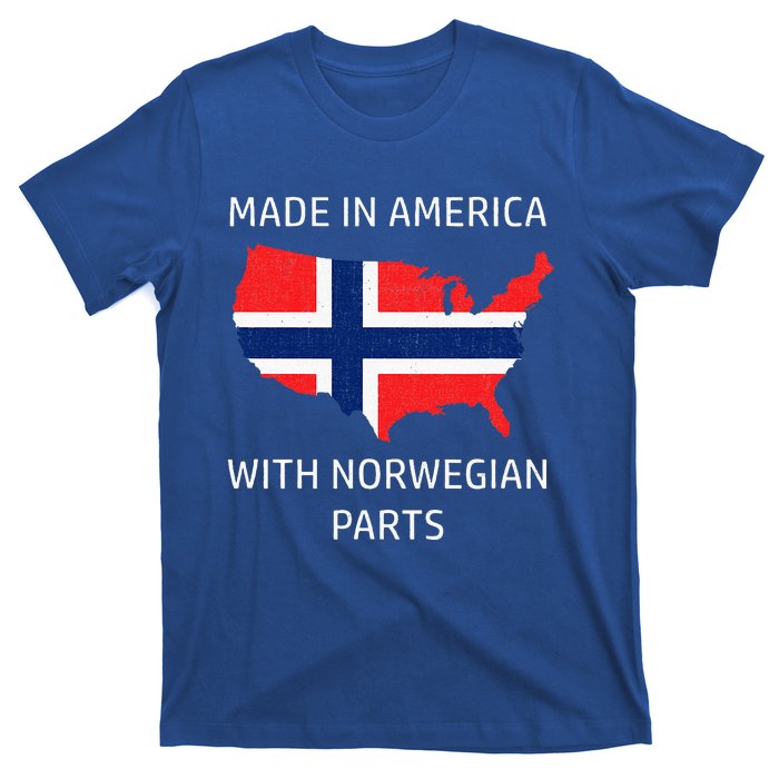 Made In America With Norwegian Parts Norway And Usa T-Shirt