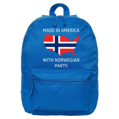 Made In America With Norwegian Parts Norway And Usa 16 in Basic Backpack