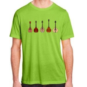 Mandolins In A Row Music Instrument Set Adult ChromaSoft Performance T-Shirt