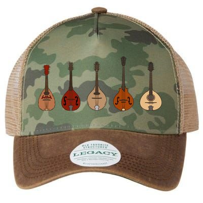 Mandolins In A Row Music Instrument Set Legacy Tie Dye Trucker Hat