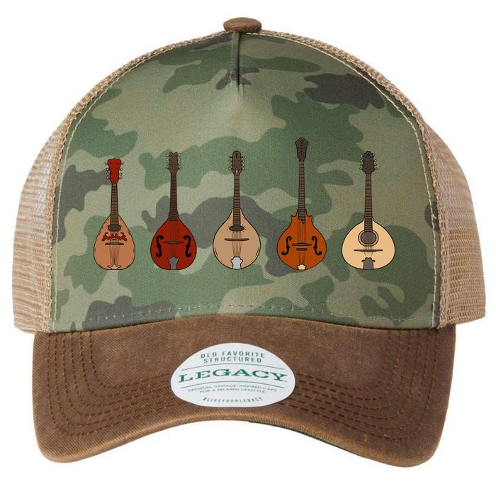 Mandolins In A Row Music Instrument Set Legacy Tie Dye Trucker Hat
