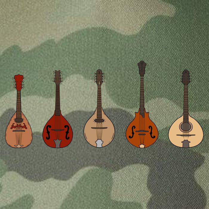 Mandolins In A Row Music Instrument Set Legacy Tie Dye Trucker Hat