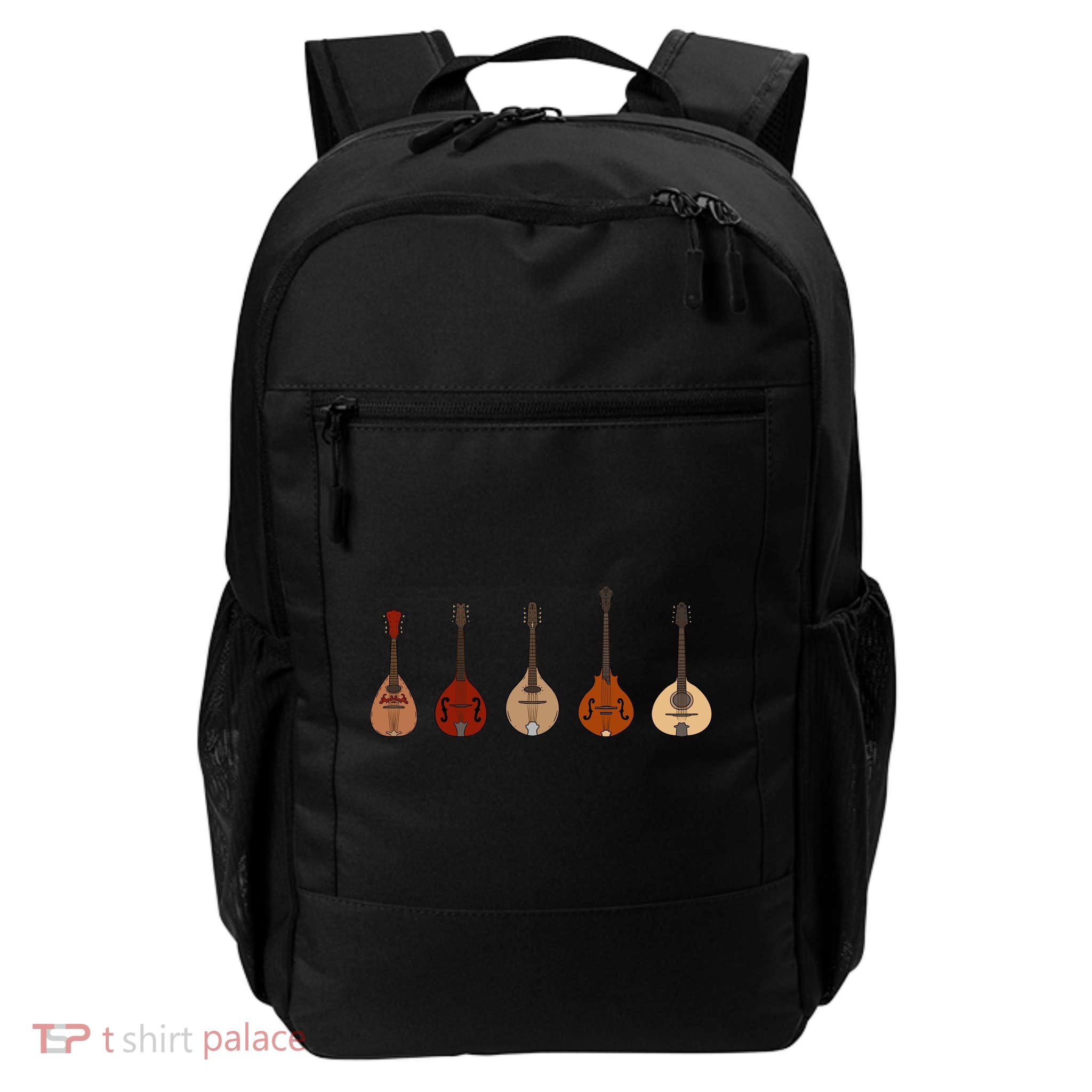 Mandolins In A Row Music Instrument Set Daily Commute Backpack