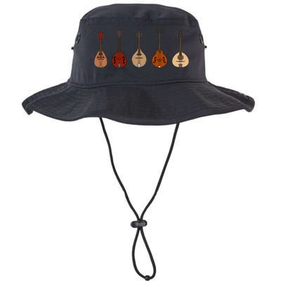 Mandolins In A Row Music Instrument Set Bucket Hat