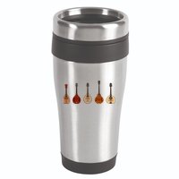 Mandolins In A Row Music Instrument Set 16oz Travel Tumbler