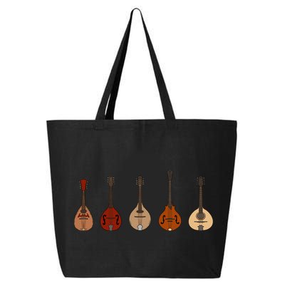 Mandolins In A Row Music Instrument Set 25L Jumbo Tote