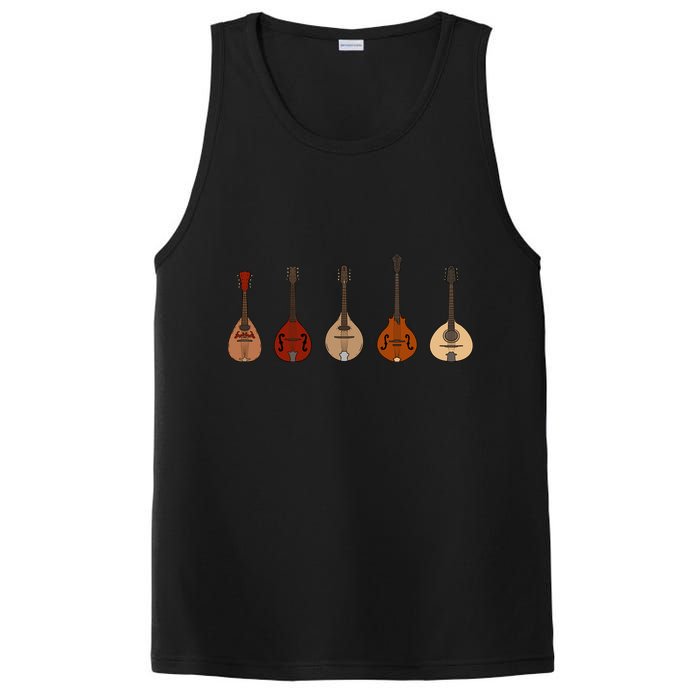 Mandolins In A Row Music Instrument Set PosiCharge Competitor Tank