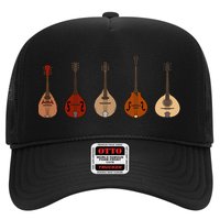 Mandolins In A Row Music Instrument Set Trucker Hat