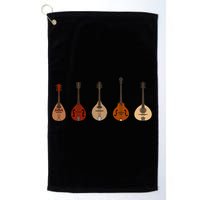 Mandolins In A Row Music Instrument Set Golf Towel