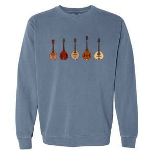 Mandolins In A Row Music Instrument Set Garment-Dyed Sweatshirt