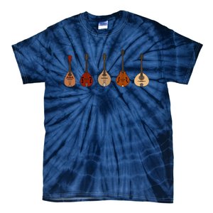 Mandolins In A Row Music Instrument Set Tie-Dye T-Shirt