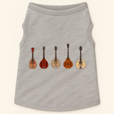 Mandolins In A Row Music Instrument Set Doggie Tank
