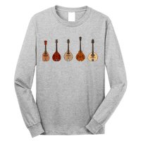 Mandolins In A Row Music Instrument Set Long Sleeve Shirt