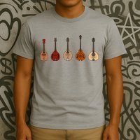 Mandolins In A Row Music Instrument Set T-Shirt
