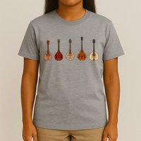 Mandolins In A Row Music Instrument Set T-Shirt