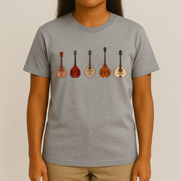 Mandolins In A Row Music Instrument Set T-Shirt