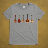 Mandolins In A Row Music Instrument Set T-Shirt