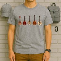 Mandolins In A Row Music Instrument Set T-Shirt