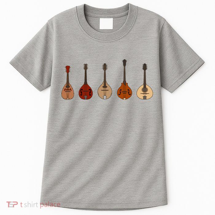 Mandolins In A Row Music Instrument Set Tall T-Shirt