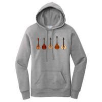 Mandolins In A Row Music Instrument Set Women's Pullover Hoodie