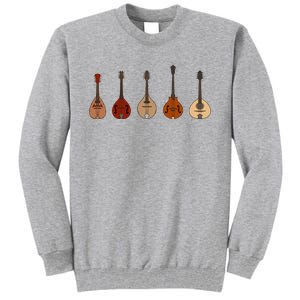 Mandolins In A Row Music Instrument Set Tall Sweatshirt