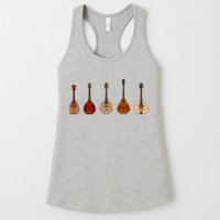 Mandolins In A Row Music Instrument Set Womens Tank Top