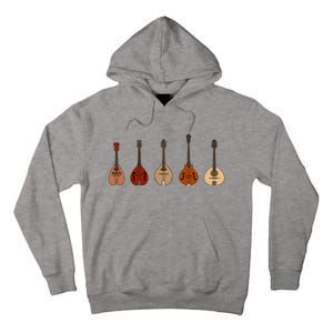 Mandolins In A Row Music Instrument Set Tall Hoodie