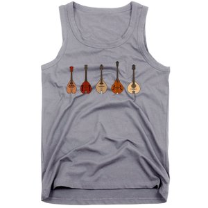 Mandolins In A Row Music Instrument Set Tank Top