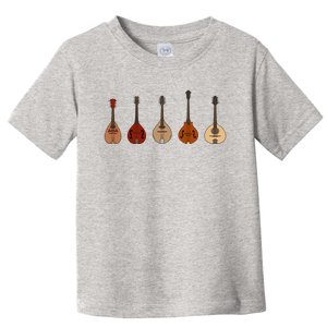 Mandolins In A Row Music Instrument Set Toddler T-Shirt