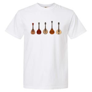 Mandolins In A Row Music Instrument Set Garment-Dyed Heavyweight T-Shirt