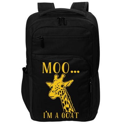 Moo I'm A Goat Funny Giraffe Cow Impact Tech Backpack