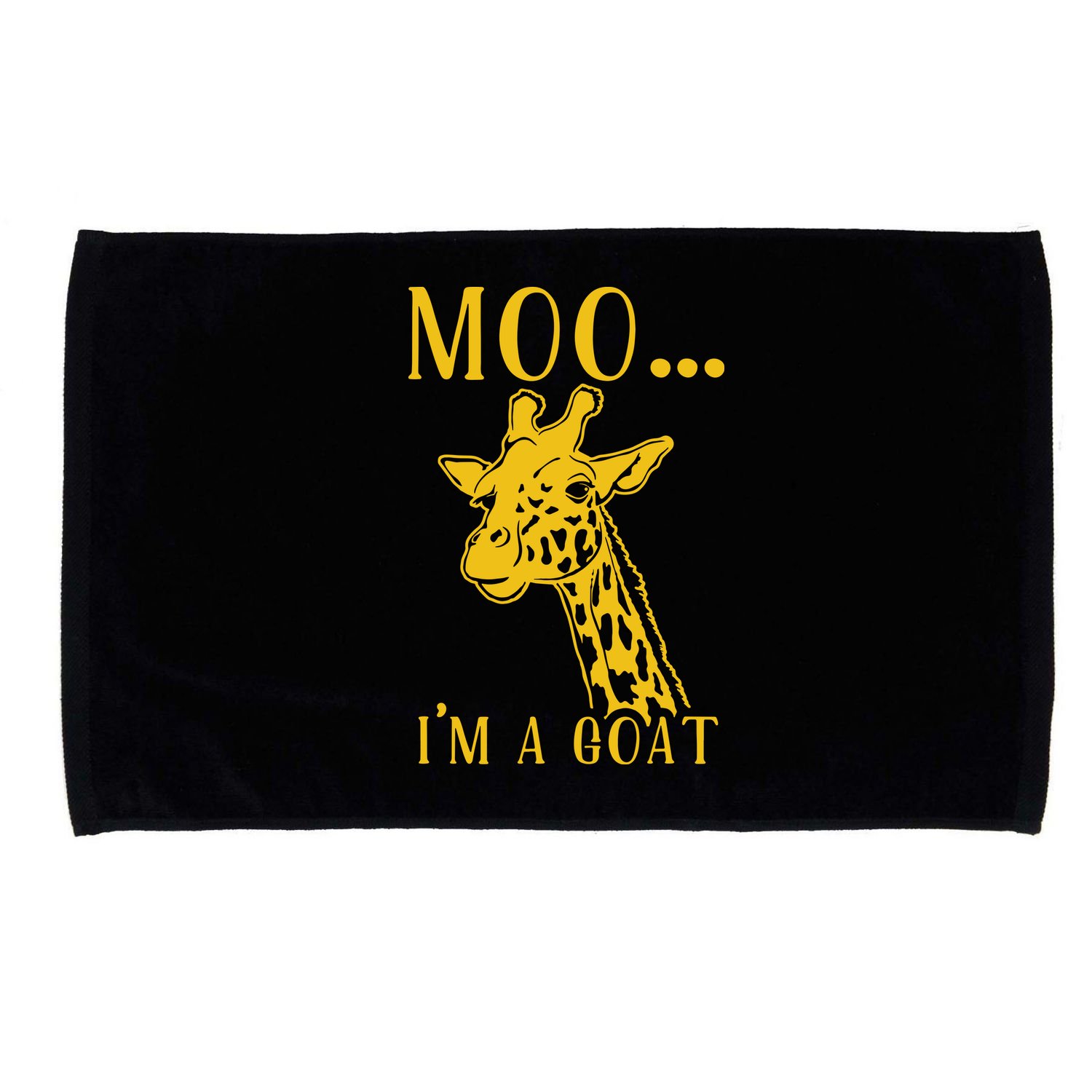 Moo I'm A Goat Funny Giraffe Cow Microfiber Hand Towel