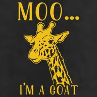 Moo I'm A Goat Funny Giraffe Cow Microfiber Hand Towel