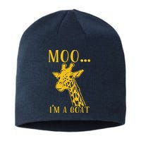 Moo I'm A Goat Funny Giraffe Cow Sustainable Beanie