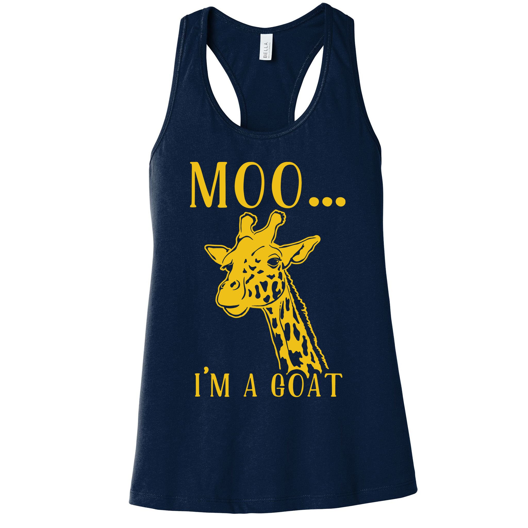 Moo I'm A Goat Funny Giraffe Cow Womens Tank Top