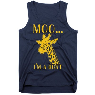 Moo I'm A Goat Funny Giraffe Cow Tank Top