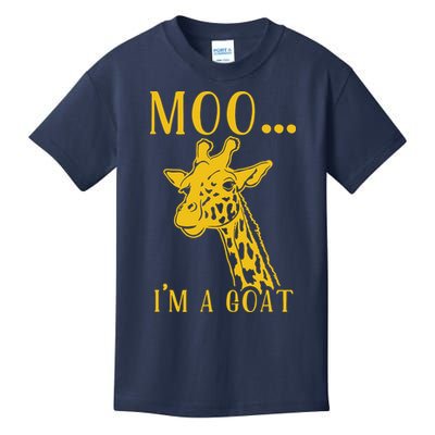 Moo I'm A Goat Funny Giraffe Cow Kids T-Shirt