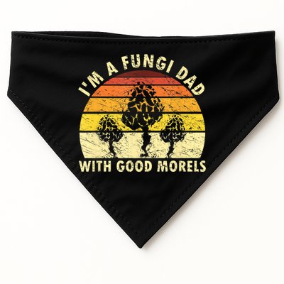 Mens I'm A Fungi Dad Funny Mushroom Foraging Shirt Retro Vintage USA-Made Doggie Bandana