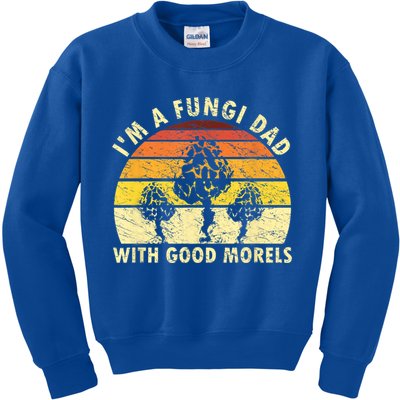 Mens I'm A Fungi Dad Funny Mushroom Foraging Shirt Retro Vintage Kids Sweatshirt