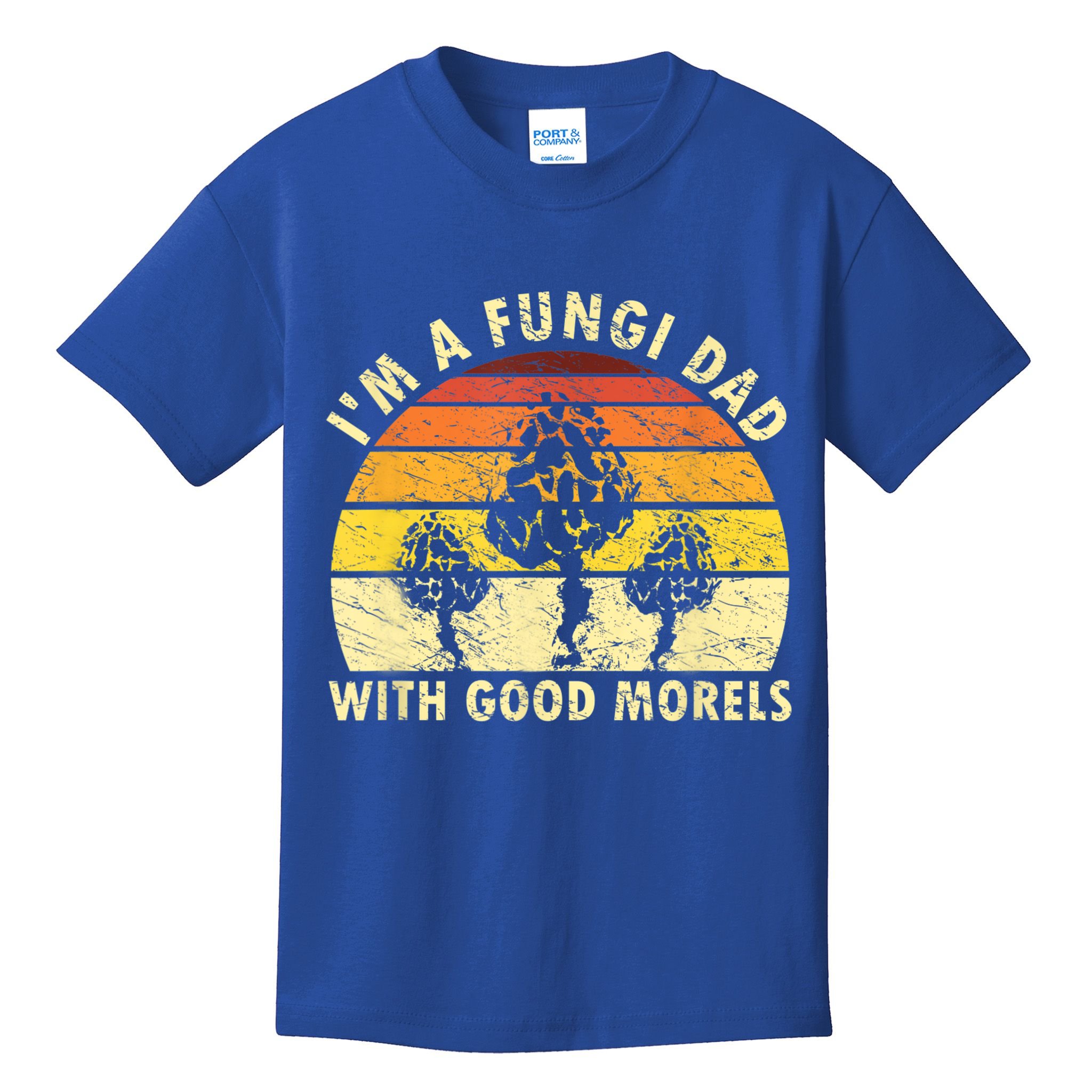 Mens I'm A Fungi Dad Funny Mushroom Foraging Shirt Retro Vintage Kids T-Shirt