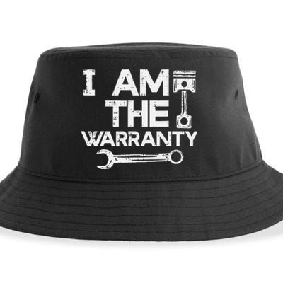 Mechanic I Am The Warranty Funny Car Auto Technician Sustainable Bucket Hat