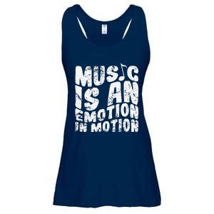 Music Is An Emotion In Motion Ladies Essential Flowy Tank